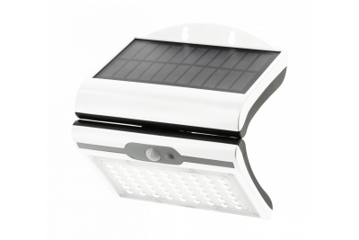 RAMOS Solar Facade Luminaria con Sensor de Movimiento/Anochecer, 50W, 300lm, 3,7V 1800mAh, IP44, 6000K, blanco 1208963114