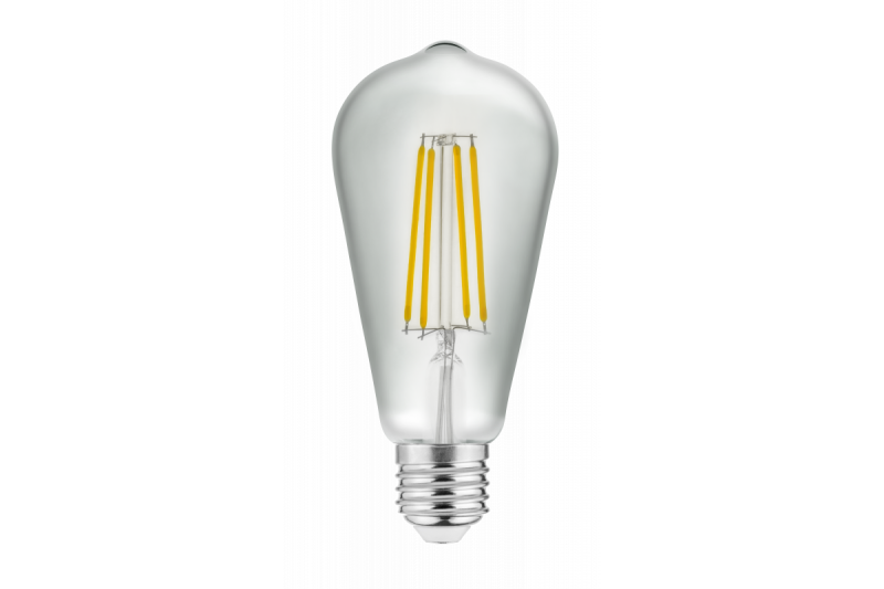 Luz LED, FILAMENTO, ST64, 3000K, E27, 6W, 600Im, AC220-240V/ 50-60Hz, RA>80, 360° 1208963175
