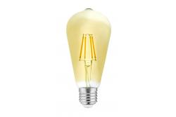 Bombilla decorativa LED, filamento Vintage, ST64, E27, 4 W, 400 lm, CA 220-240 V/50-60 Hz, PF > 0,5, 3000 K 1208963178