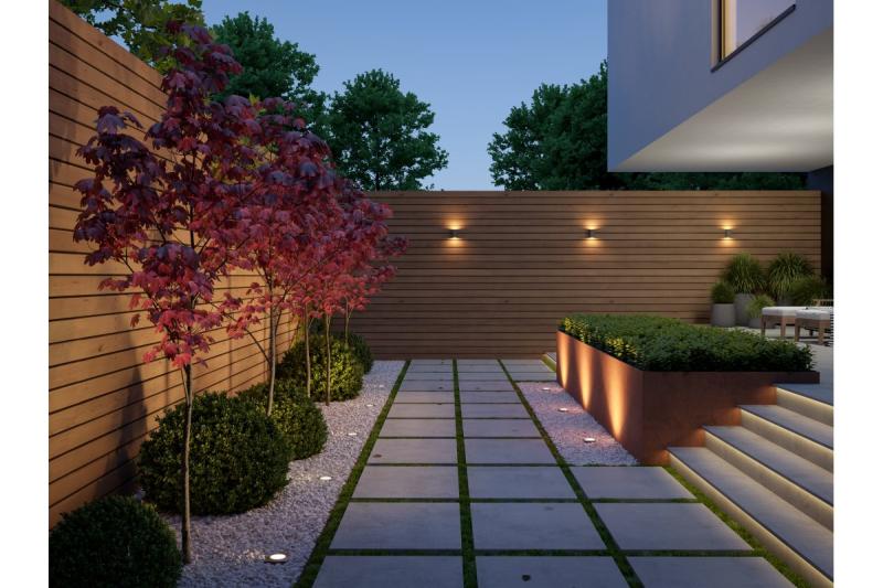 Decor Luminaria de fachada bidireccional TIAGO KW GU10 MAX.2x35W IP54 AC220-240V 50/60Hz negro. 1208963202