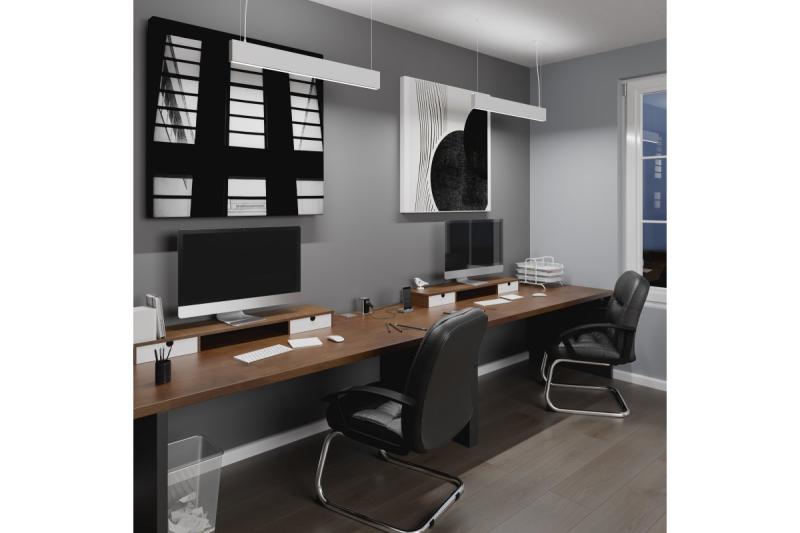 Decor Luminaria suspendida LED VILANA 42W (30W+12W) 4000K RA>80 220-240VAC 48/120° UGR<19 120cm blanco. 1208963236