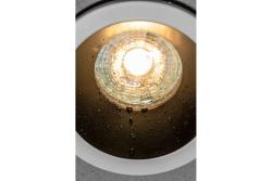 Decor Luminaria empotrada de techo ELVA IP54 redonda Ø85x45mm blanca / negra 1208963720