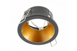Decor Luminaria empotrada de techo ELVA IP54 redonda Ø85x45mm negro / cobre 1208963723