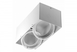 Decor Luminaria de techo PIREO N montada en superficie doble IP20 blanco/blanco. 1208963772