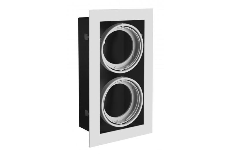 Decor Luminaria de techo PIREO empotrada DOBLE gris/gris. 1208963777