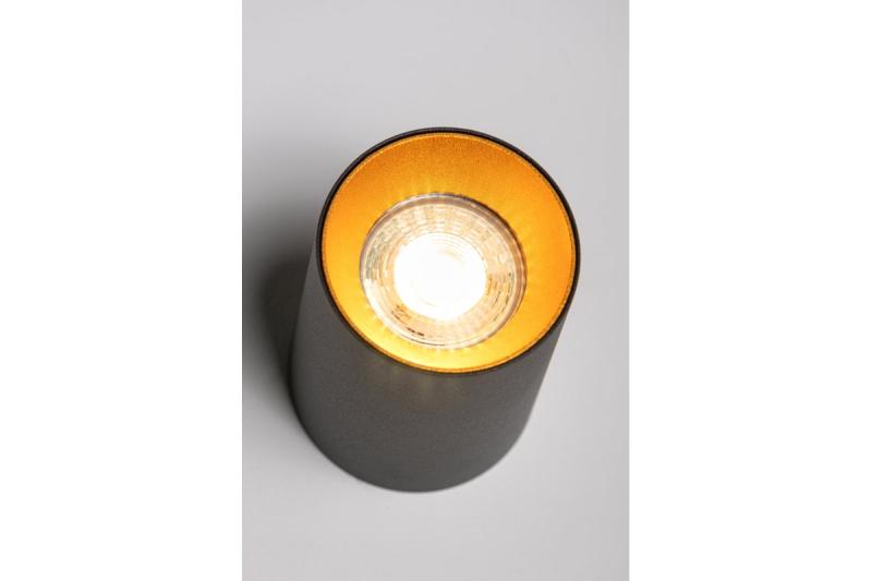 Decor Luminaria de techo AERO II de aluminio de 70x100mm IP20 máx. 20W redonda negra. 1208963809