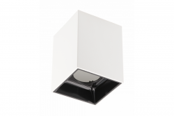 Decor Luminaria de techo ARIES PC 77x100mm IP20 máx. 20W cuadrada blanco/negro. 1208963814