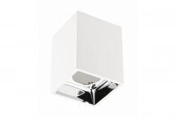 Decor Luminaria de techo ARIES PC 77x100mm IP20 máximo 20W cuadrada blanca/cromada 1208963817
