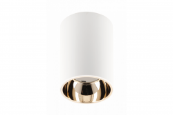 Decor Luminaria de techo ARIES PC 73x105mm IP20 máximo 20W redonda blanca/dorada 1208963819