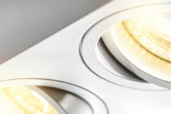 Decor Luminaria de techo AVEIRO DUO de aluminio 160x80x85mm IP20 máx. 20W*2 cuadrada blanca. 1208963825