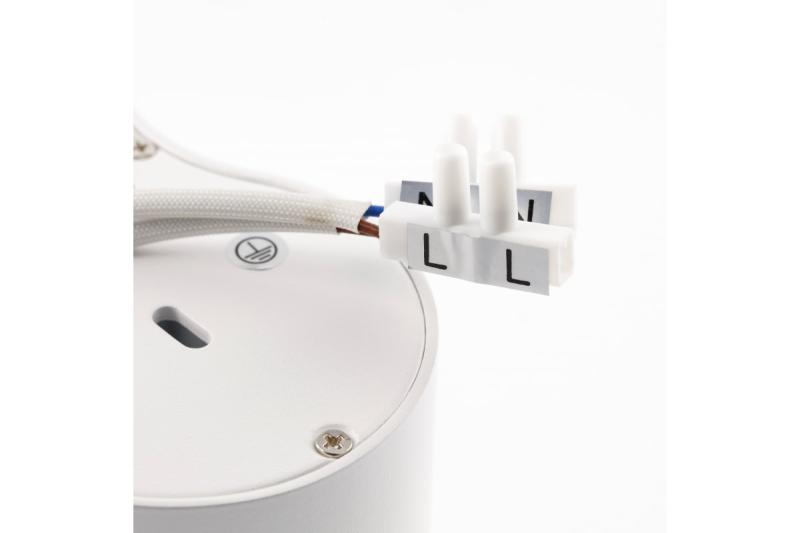 Decor Luminaria de techo AVEIRO DUO de aluminio 160x80x85mm IP20 máx. 20W*2 redonda blanca. 1208963827