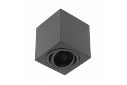 Decor Luminaria de techo AVEIRO BIS de aluminio 80x80x90mm IP20 máx 20W cuadrada negra. 1208963836