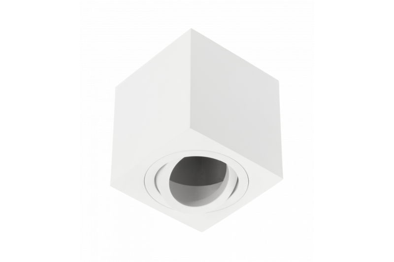 Decor Luminaria de techo AVEIRO BIS de aluminio 80x80x90mm IP20 máx 20W cuadrada blanca. 1208963837