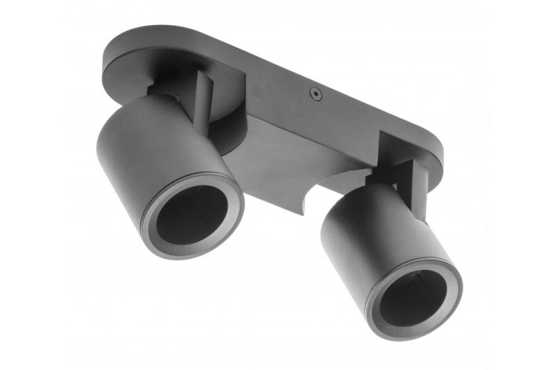 Decor Luminaria de techo BLINK AC220-240V 50/60 Hz GU10 máx. 20W*2 IP20 doble negro. 1208963842