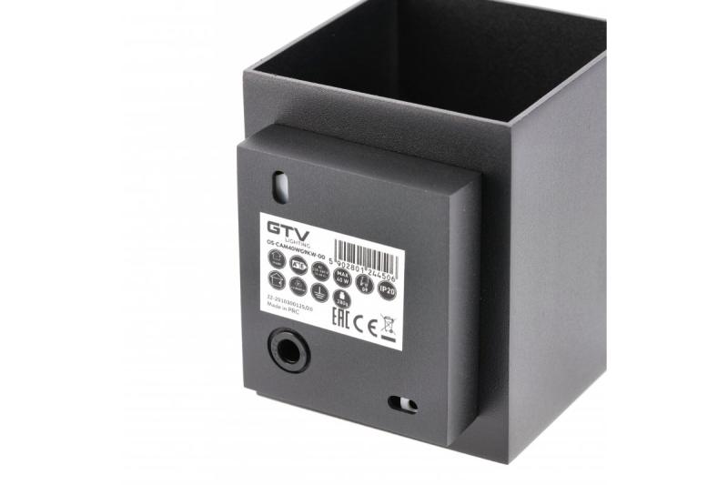 Decor Aplique de pared CAMPIONE de aluminio G9 IP20 máx. 40W IP20 cuadrado negro. 1208963849