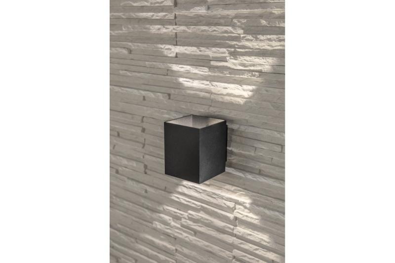 Decor Aplique de pared CAMPIONE de aluminio G9 IP20 máx. 40W IP20 cuadrado negro. 1208963849