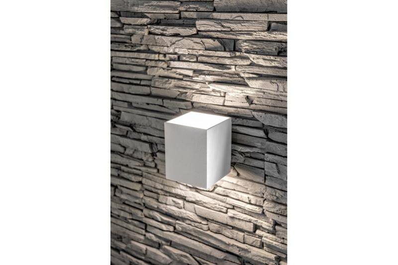 Decor Aplique de pared CAMPIONE de aluminio G9 IP20 máx. 40W IP20 cuadrado blanco. 1208963850