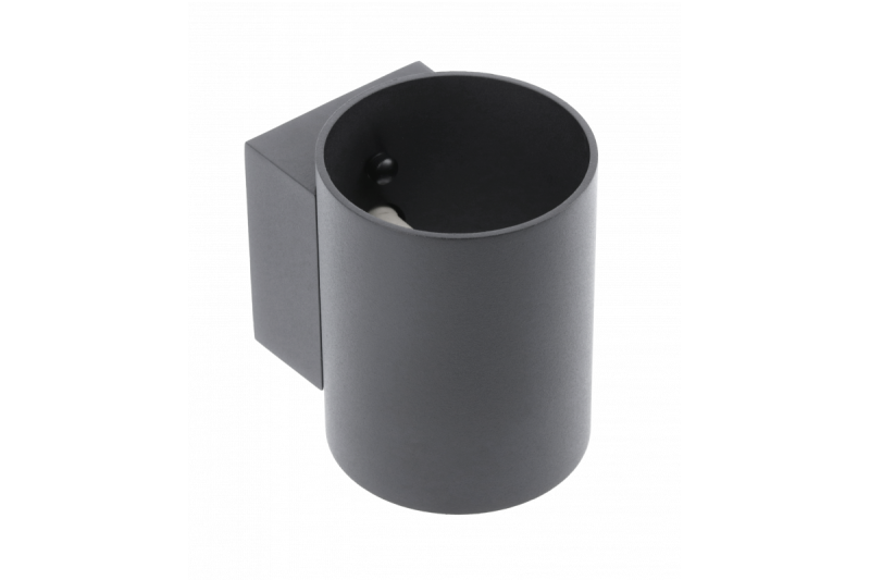 Decor Aplique de pared CAMPIONE de aluminio G9 IP20 máx. 40W IP20 redondo negro. 1208963851