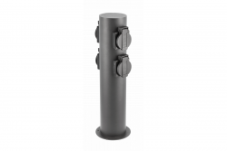Decor Poste de jardín CORTA-P 36 IP54 AC220-240V 50-60Hz 4 tomas Schucko máx. 3500W grafito. 1208963859