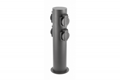 Decor Poste de jardín CORTA-P 36 IP54 AC220-240V 50-60Hz 4 tomas Schucko máx. 3500W grafito. 1208963859