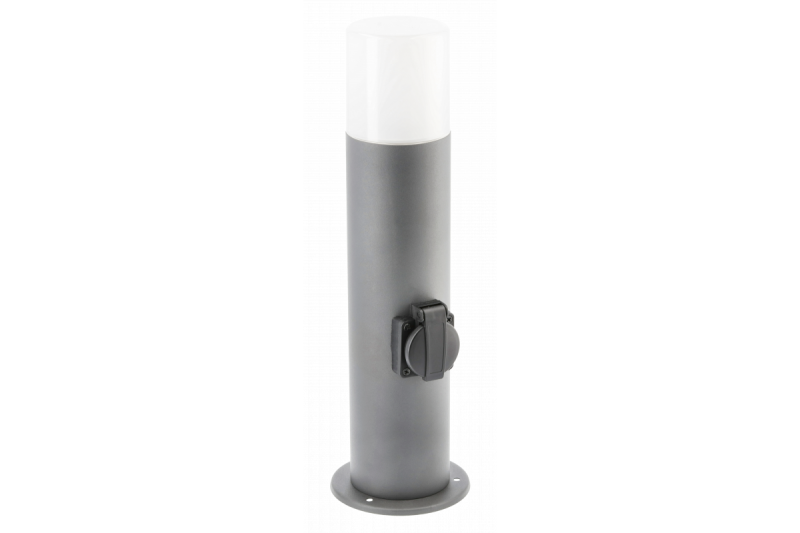 Decor CORTA-P 40 lámpara de jardín E27 MAX.25W IP44 AC220-240V 50-60Hz toma máx. 3000W bollard grafito 1208963861