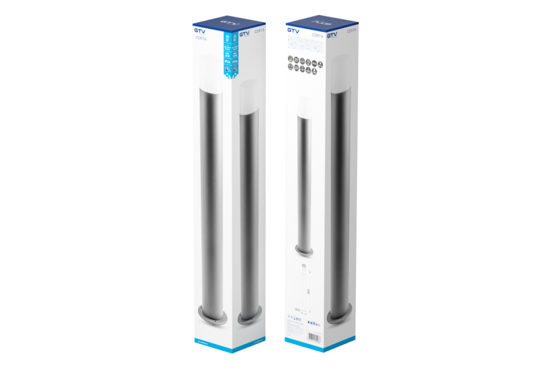 Decor Accesorio de jardín CORTA-P 80 E27 MAX.25W IP44 AC220-240V 50-60Hz poste antracita. 1208963863