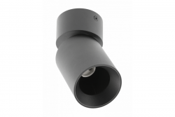 Decor Luminaria de techo FARGO 2 de aluminio 70x166mm IP20 máx. 20W redonda negra. 1208963880