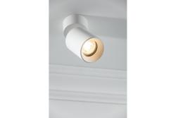 Decor Luminaria de techo FARGO 2 de aluminio 70x166mm IP20 máx. 20W redonda negra. 1208963881