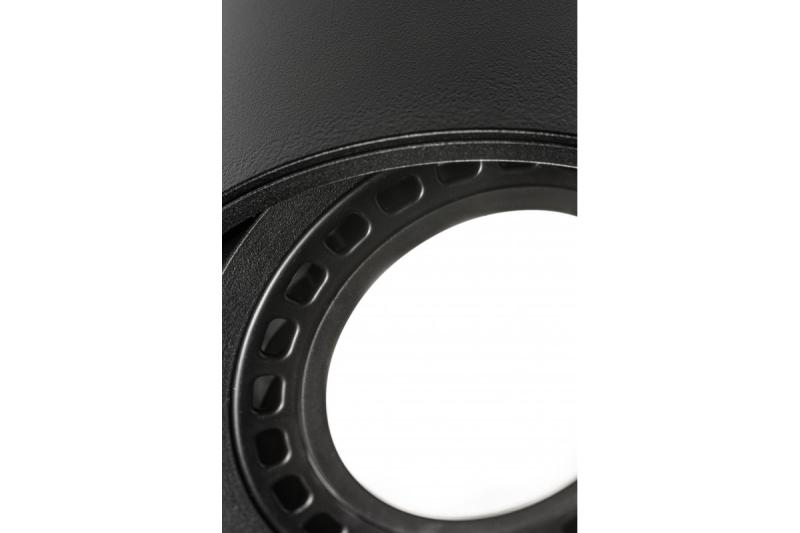 Decor Lámpara de techo ISUMI con ángulo ajustable de aluminio 130x100 IP20 ES111 GU10 redonda negra. 1208963894