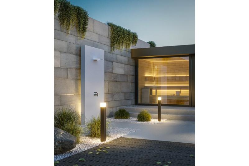 Decor Accesorio de jardín LARGO-P 80 E27 MAX.15W IP44 AC220-240V 50-60Hz poste de montaje grafito. 1208963921