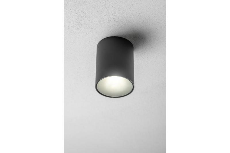 Decor Luminaria de techo LENTO alum 100x130 IP54 MAX.35W redonda grafito 1208963924
