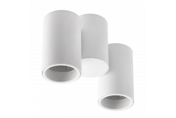 Decor Luminaria de techo LUPO de aluminio 17.5x5.6x11.5 IP20 2*GU10 máx. 50W redonda blanca. 1208963925