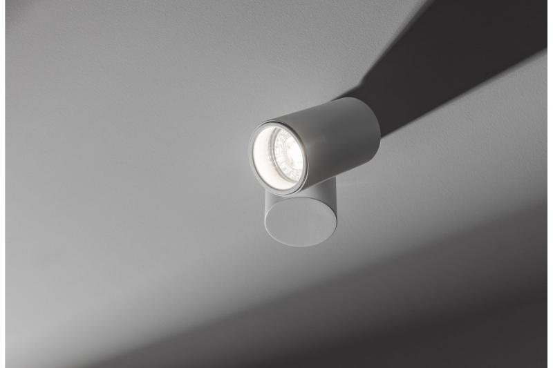 Decor Luminaria de techo LUPO de aluminio 11.6x5.6x11.5 IP20 1*GU10 máx. 50W redonda blanca. 1208963927