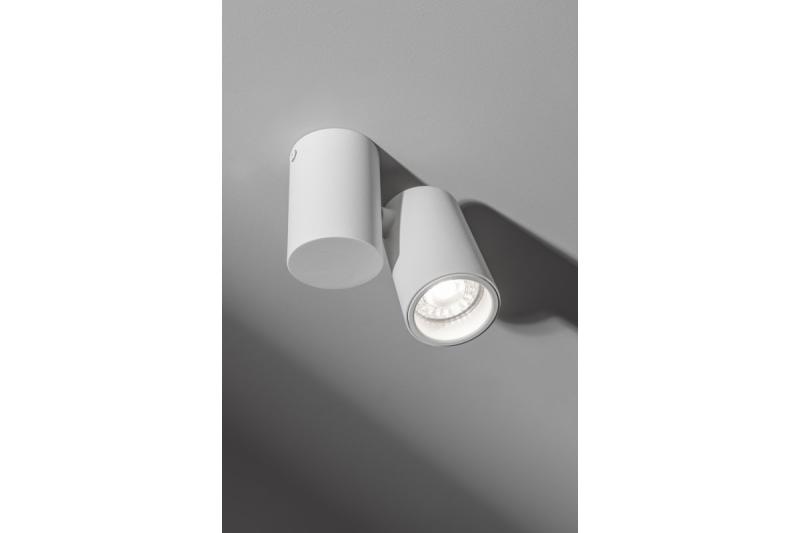 Decor Luminaria de techo LUPO de aluminio 11.6x5.6x11.5 IP20 1*GU10 máx. 50W redonda blanca. 1208963927