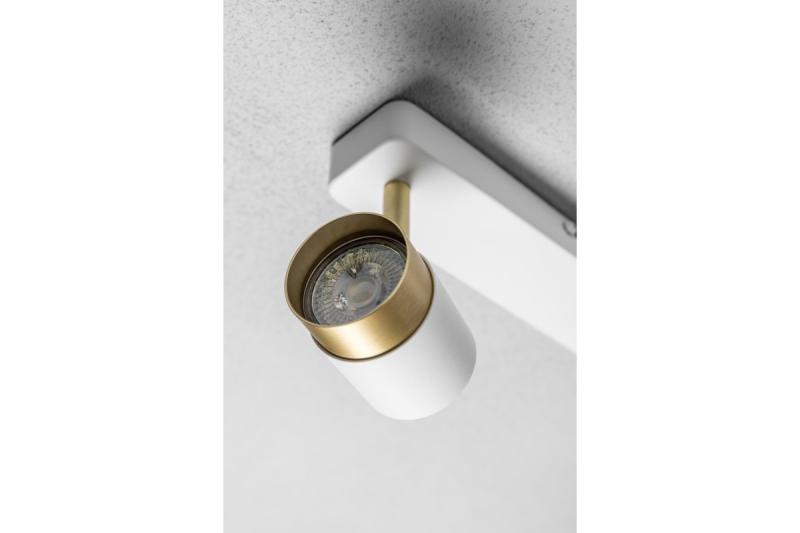 Decor Luminaria de techo ORIO de aluminio 24.0x5.5x14.0 IP20 2*GU10 máx. 50W redonda blanca. 1208963964