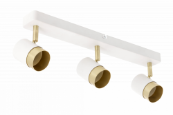Decor Luminaria de techo ORIO de aluminio 43.0x5.5x14.0 IP20 3*GU10 máx. 50W redonda blanca. 1208963966