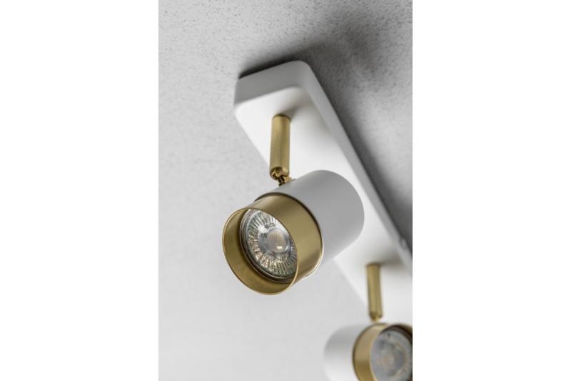 Decor Luminaria de techo ORIO de aluminio 43.0x5.5x14.0 IP20 3*GU10 máx. 50W redonda blanca. 1208963966