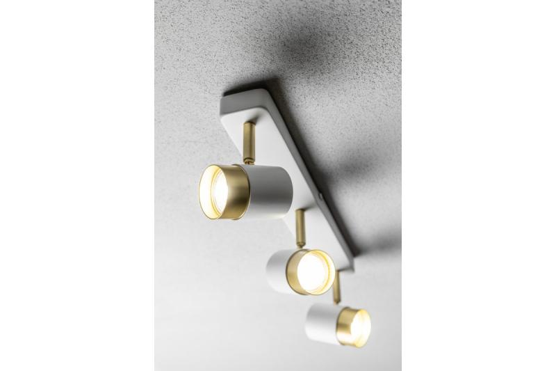 Decor Luminaria de techo ORIO de aluminio 43.0x5.5x14.0 IP20 3*GU10 máx. 50W redonda blanca. 1208963966