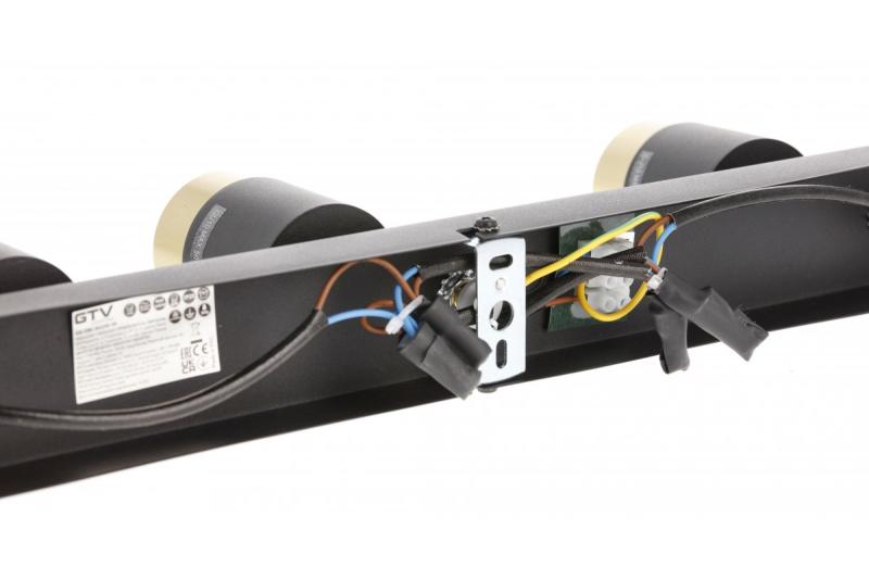 Decor Luminaria de techo ORIO de aluminio 43.0x5.5x14.0 IP20 3*GU10 máx. 50W redonda negra. 1208963967