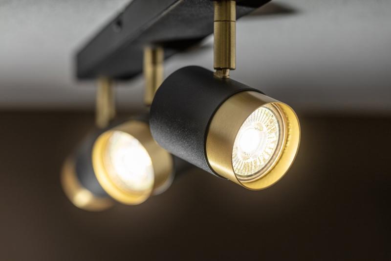 Decor Luminaria de techo ORIO de aluminio 43.0x5.5x14.0 IP20 3*GU10 máx. 50W redonda negra. 1208963967