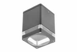 Decor Luminaria de techo RIVEN alum 102x120 IP54 máximo 35W cuadrada grafito 1208963983