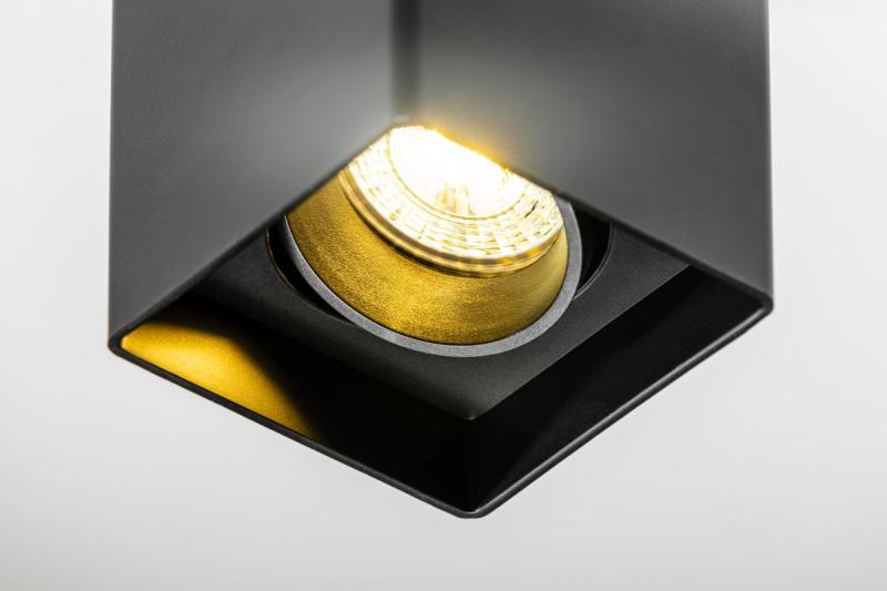 Decor Luminaria de techo RESTO PC 80x80x125mm IP20 máx. 20W cuadrada negra 1208963987