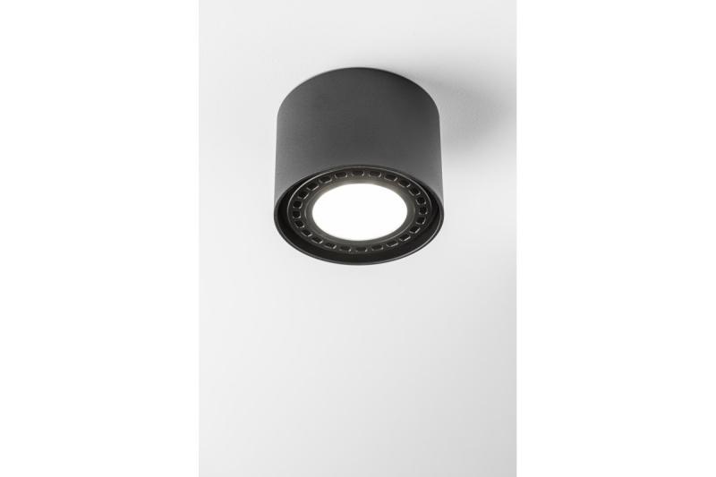 Decor Luminaria de techo SAKURA alum. 120x85 IP20 ES111 GU10 redonda negra 1208963989