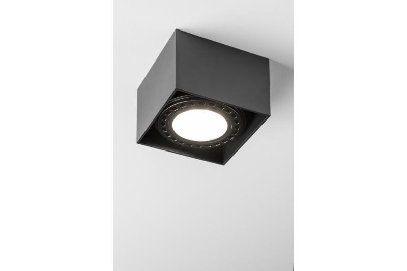 Decor Luminaria de techo SAKURA alum. 120x120x85 IP20 ES111 GU10 cuadrada negra. 1208963991
