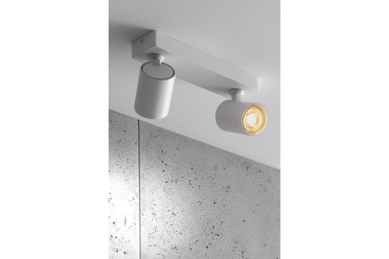 Decor Luminaria de techo SANTO de aluminio IP20 máx. 20W*2 doble redonda blanca. 1208963998