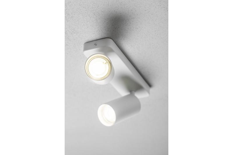 Decor Luminaria de techo SANTO BIS de aluminio IP20 máx. 20W*2 doble redonda blanca. 1208964000
