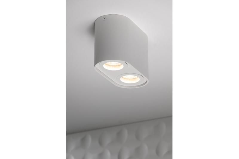 Decor Ajuste de luz de techo SENSO DUO alum 83x165x110 IP20 MAX 50W redondo blanco. 1208964010