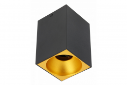 Decor Luminaria de techo TENSA alum. 90x90x140 IP20 GU10 cuadrada negra 1208964020