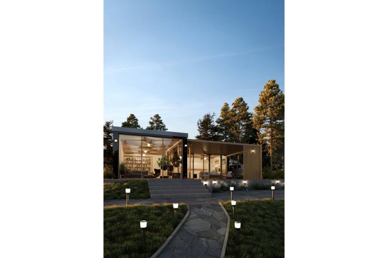 Decor Luminaria de jardín TORO-P 80 E27 MAX.15W IP54 AC220-240V 50-60Hz poste negro. 1208964025