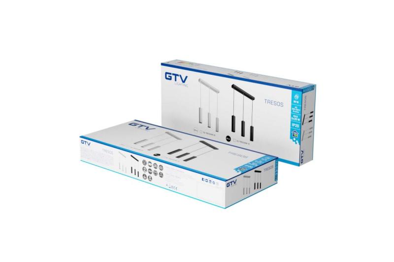 Decor Lámpara suspendida TRESOS 3xGU10 de aluminio IP20 máx. 3x20W 1208964028